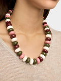 Collar Corto De Cuentas Multicolor