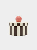 Caja Porta-Joyas A Rayas Con Esfera