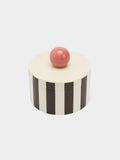 Caja Porta-Joyas A Rayas Con Esfera