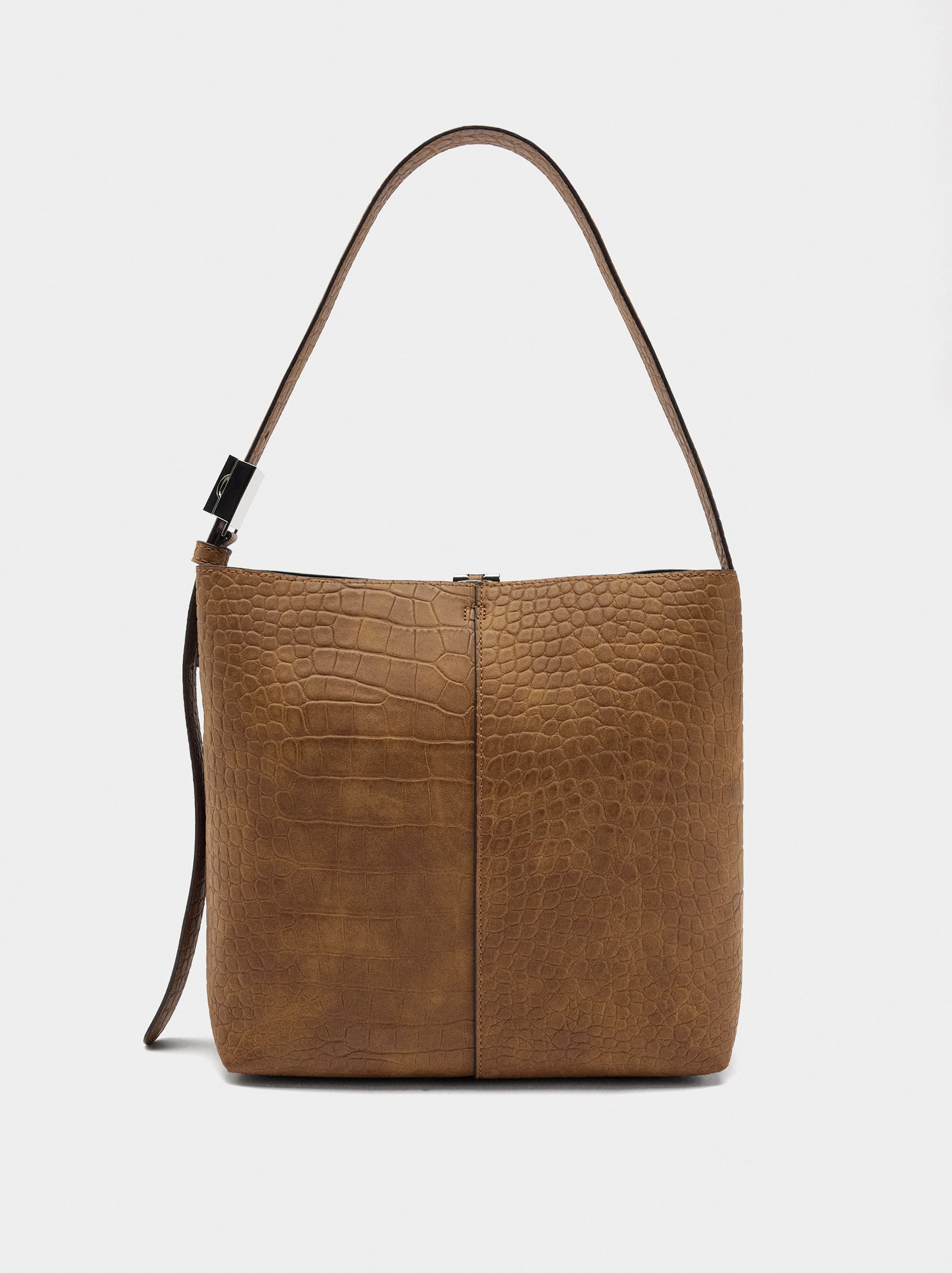 Bolso De Hombro Con Grabado Animal