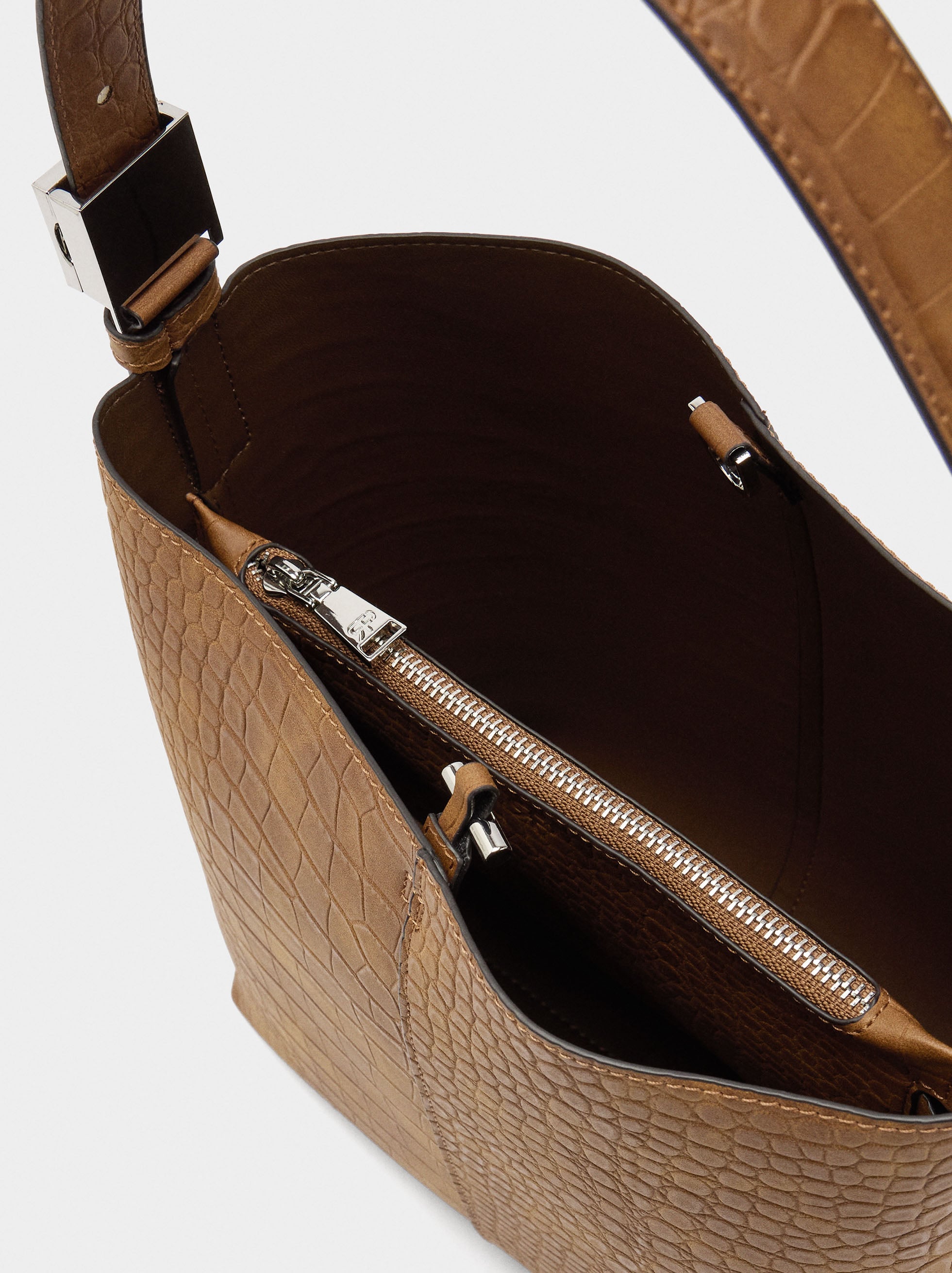 Bolso De Hombro Con Grabado Animal