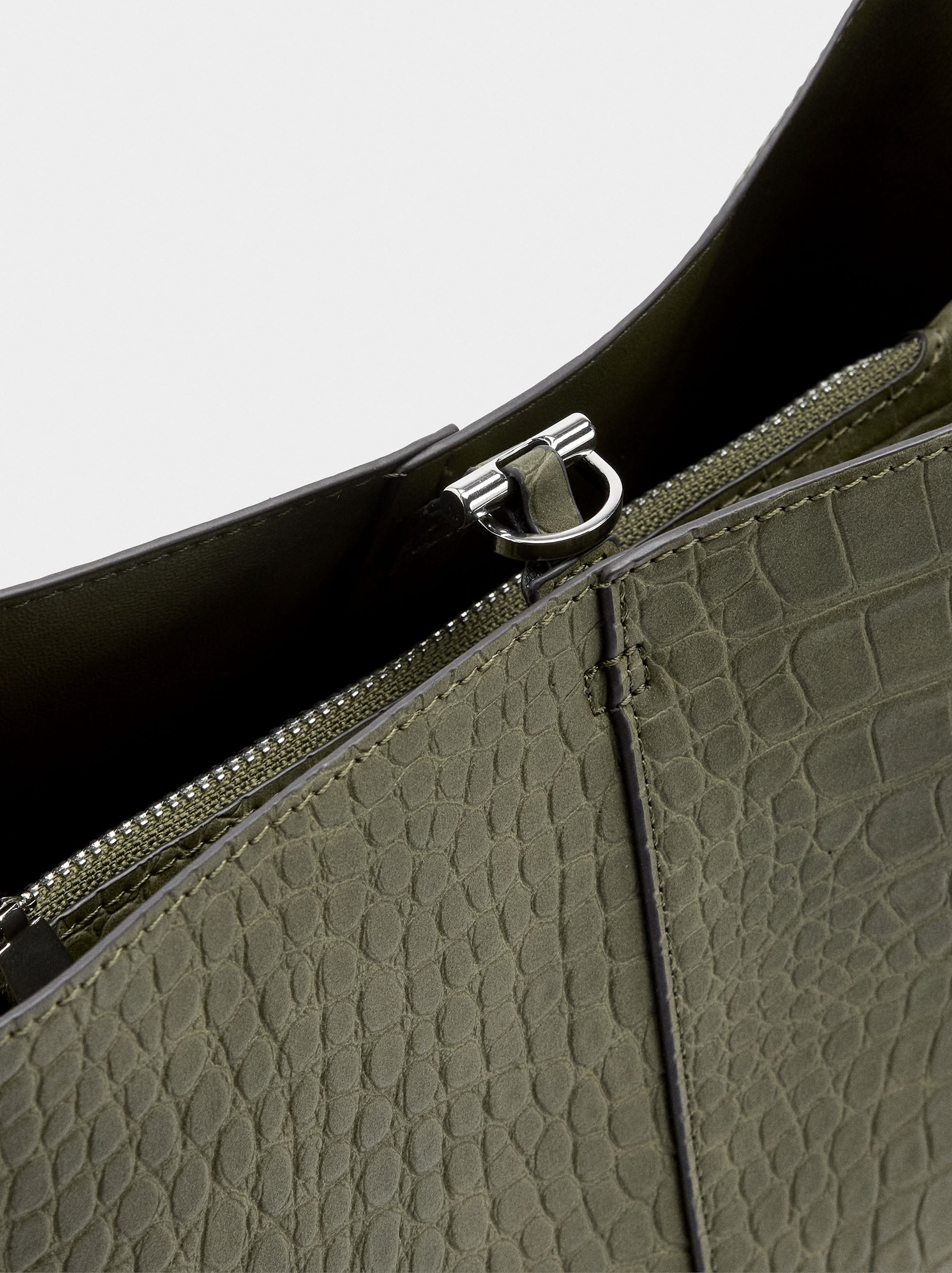 Bolso De Hombro Con Grabado Animal