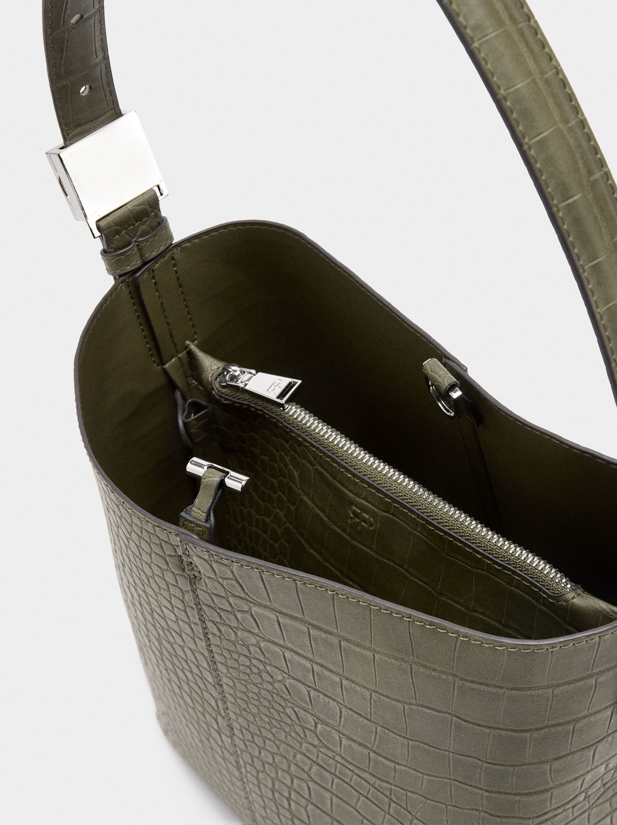 Bolso De Hombro Con Grabado Animal