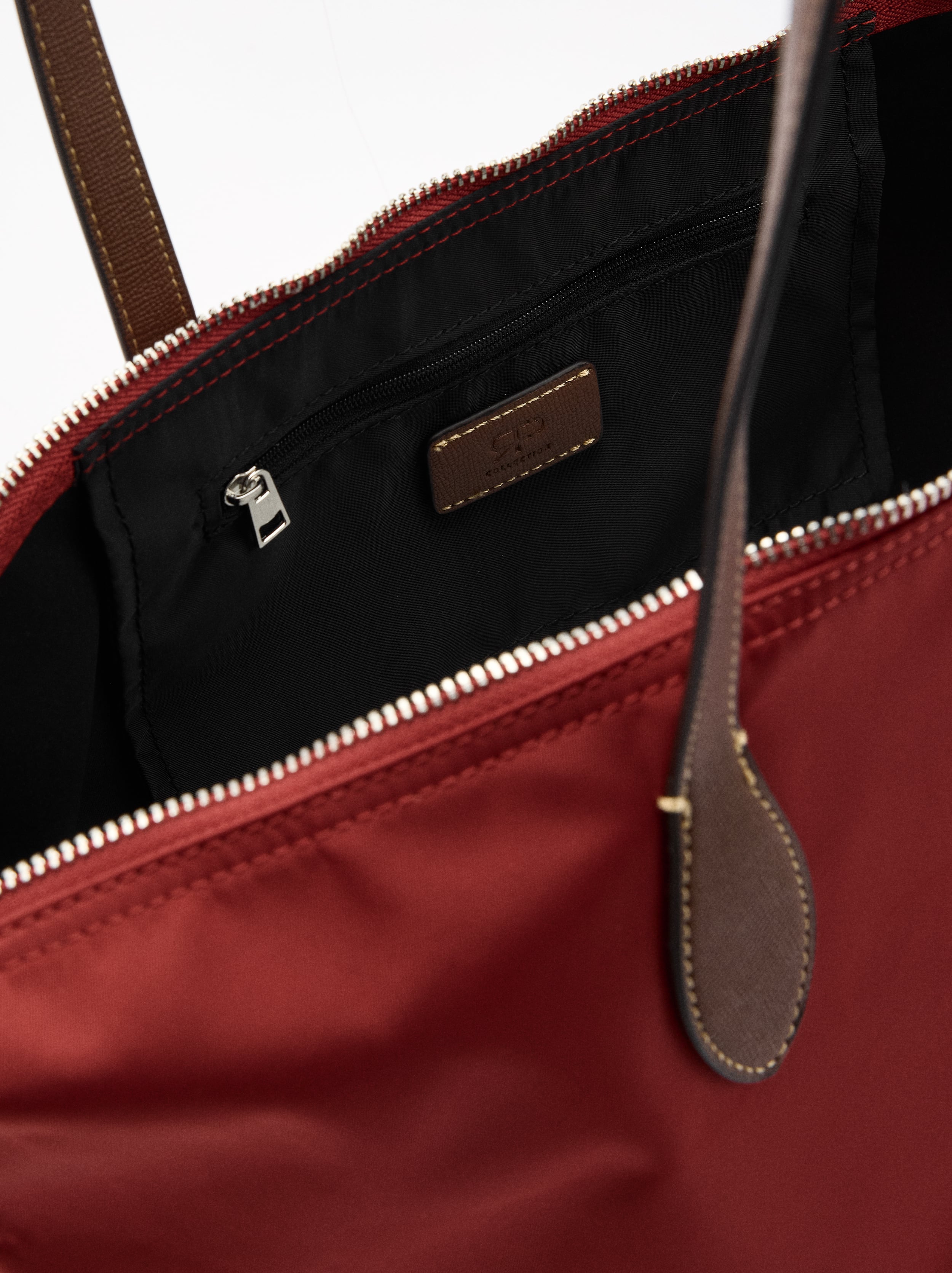 Bolso Shopper Liso De Nylon