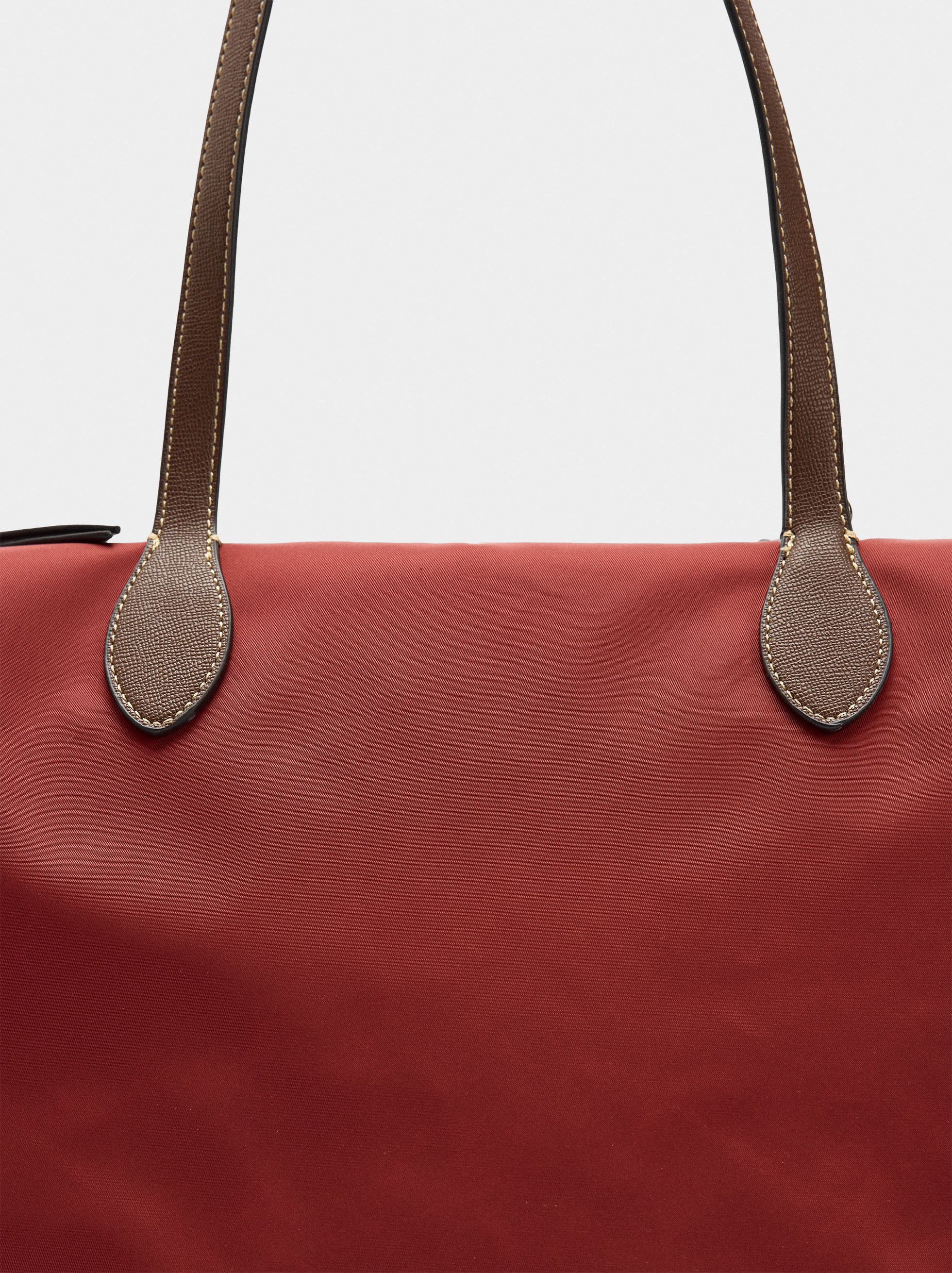 Bolso Shopper Liso De Nylon
