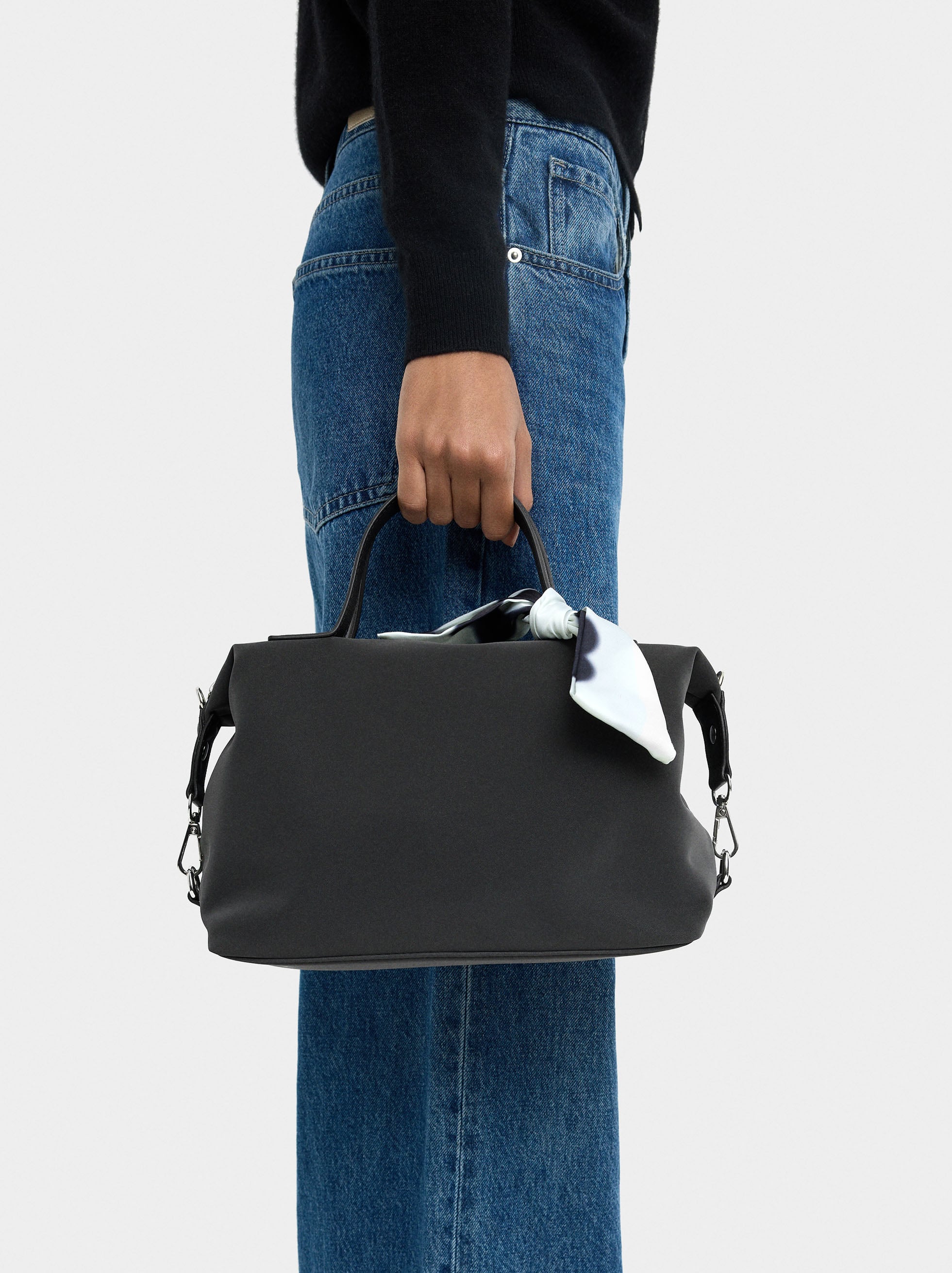 Bolso Tote De Textura Suave