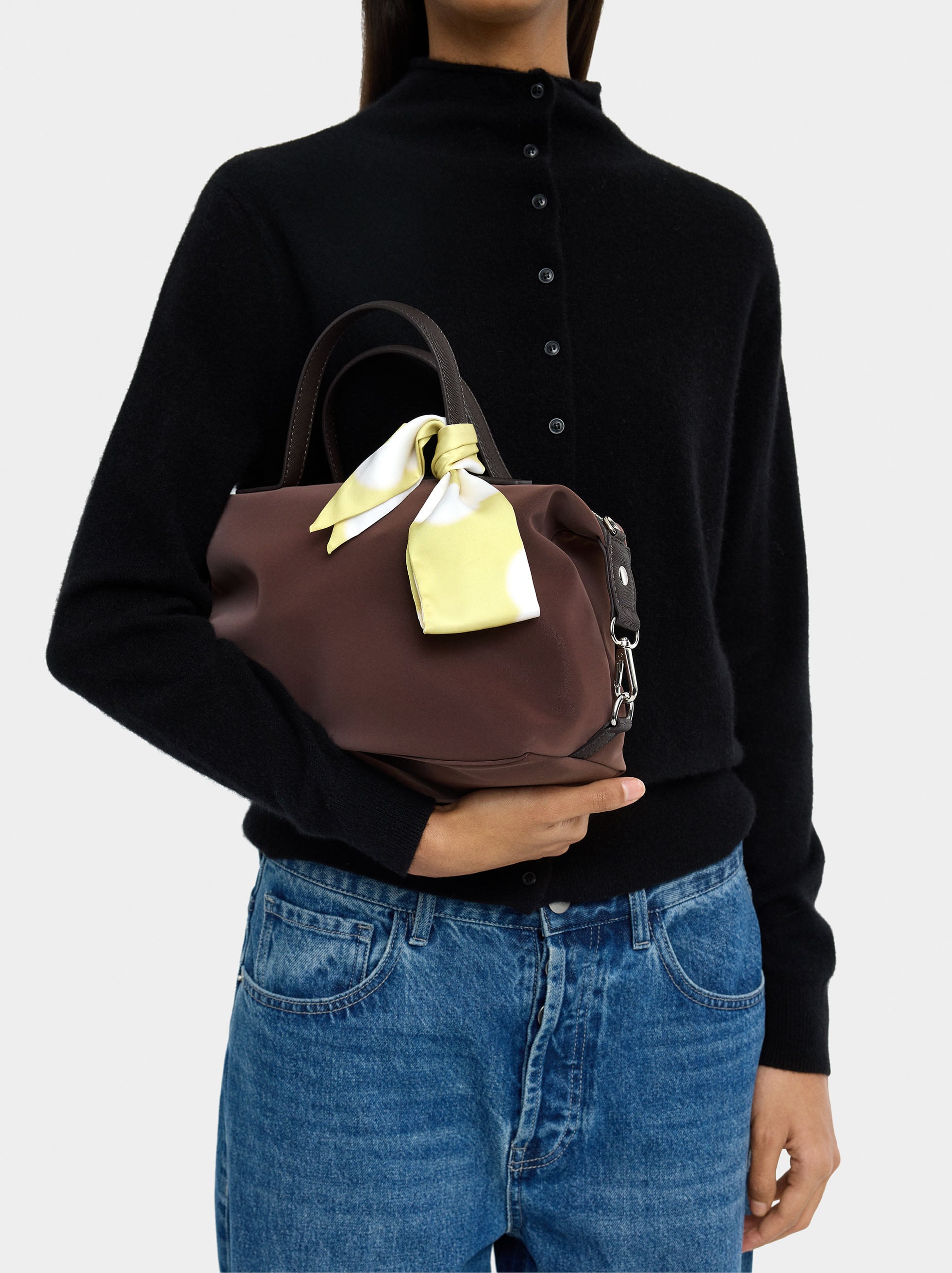 Bolso Tote De Textura Suave