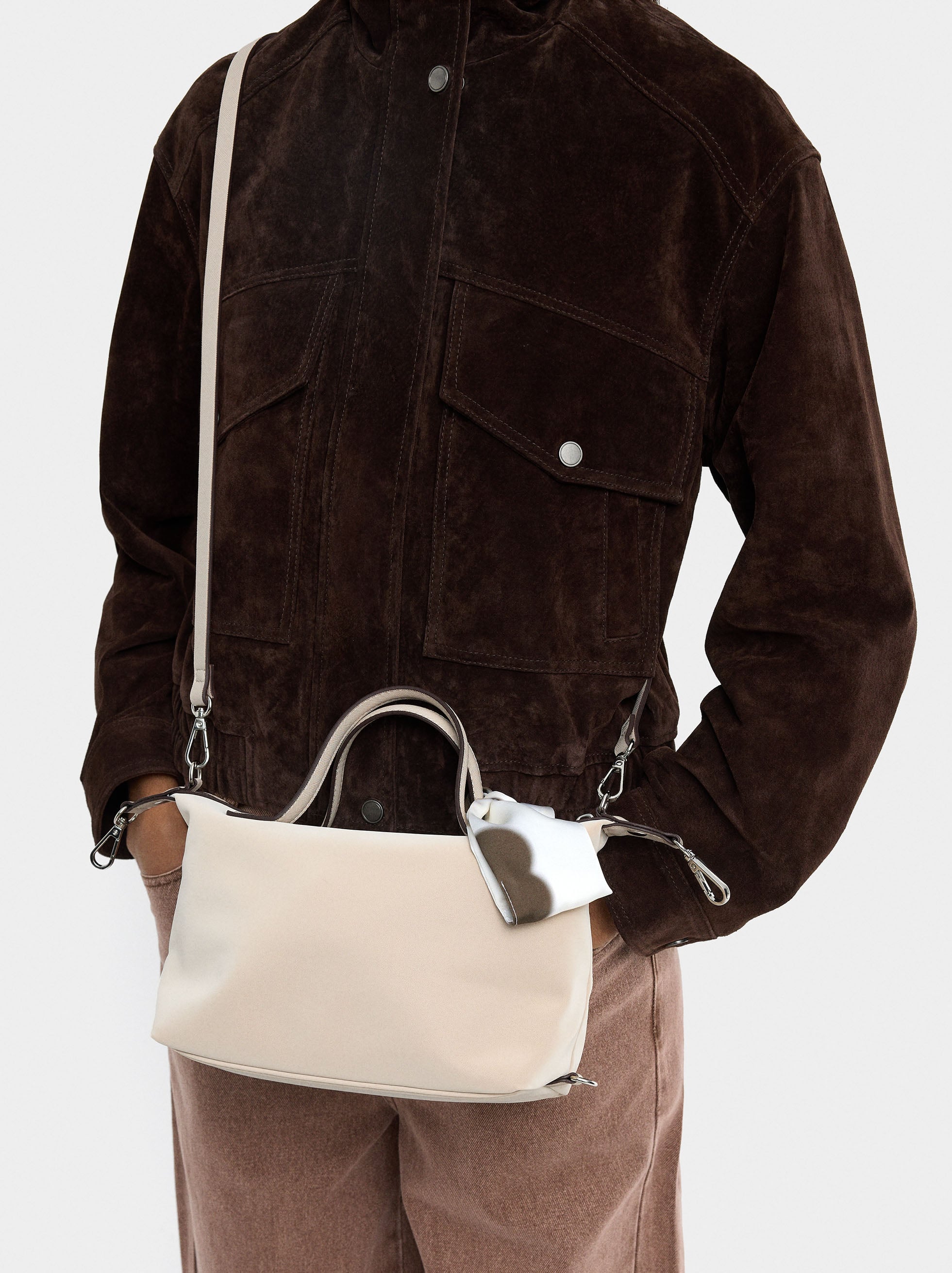 Bolso Tote De Textura Suave