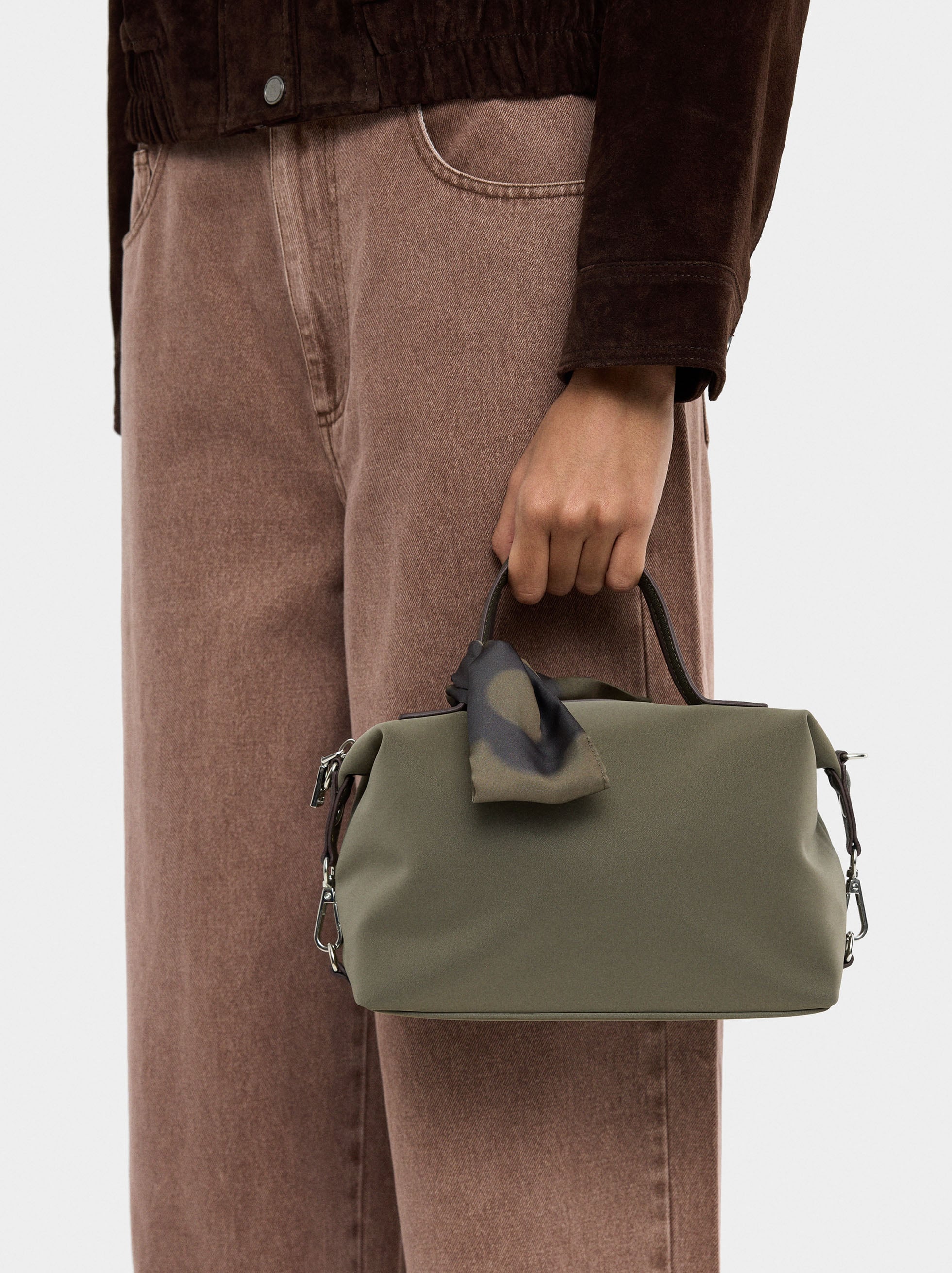 Bolso Tote De Textura Suave