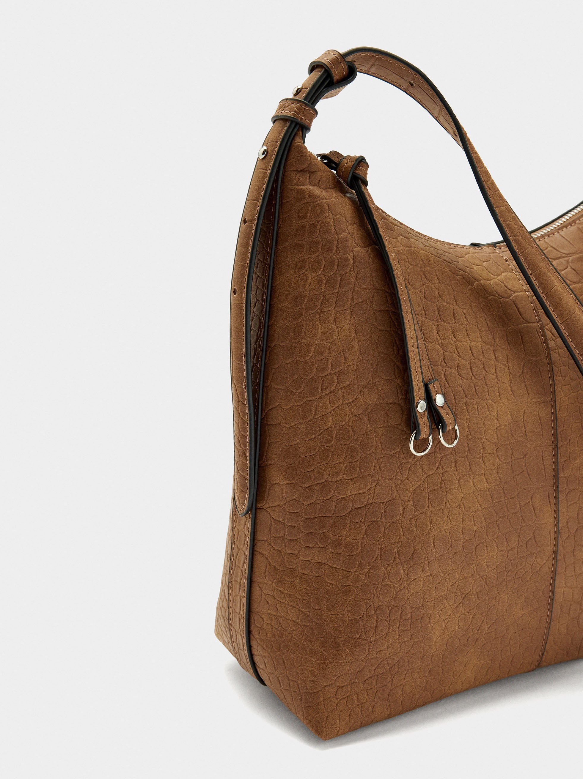 Bolso De Hombro Con Grabado Animal