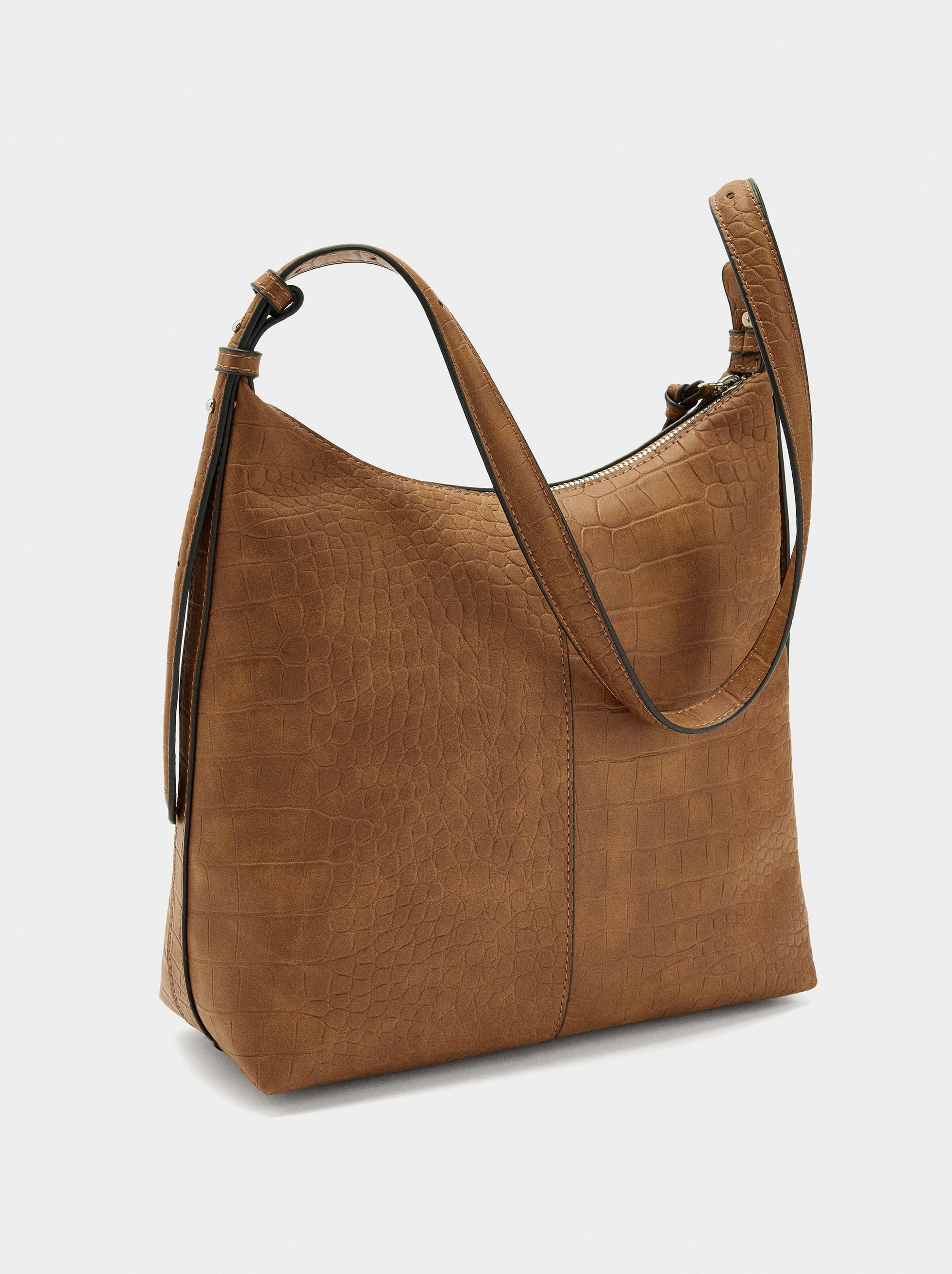 Bolso De Hombro Con Grabado Animal