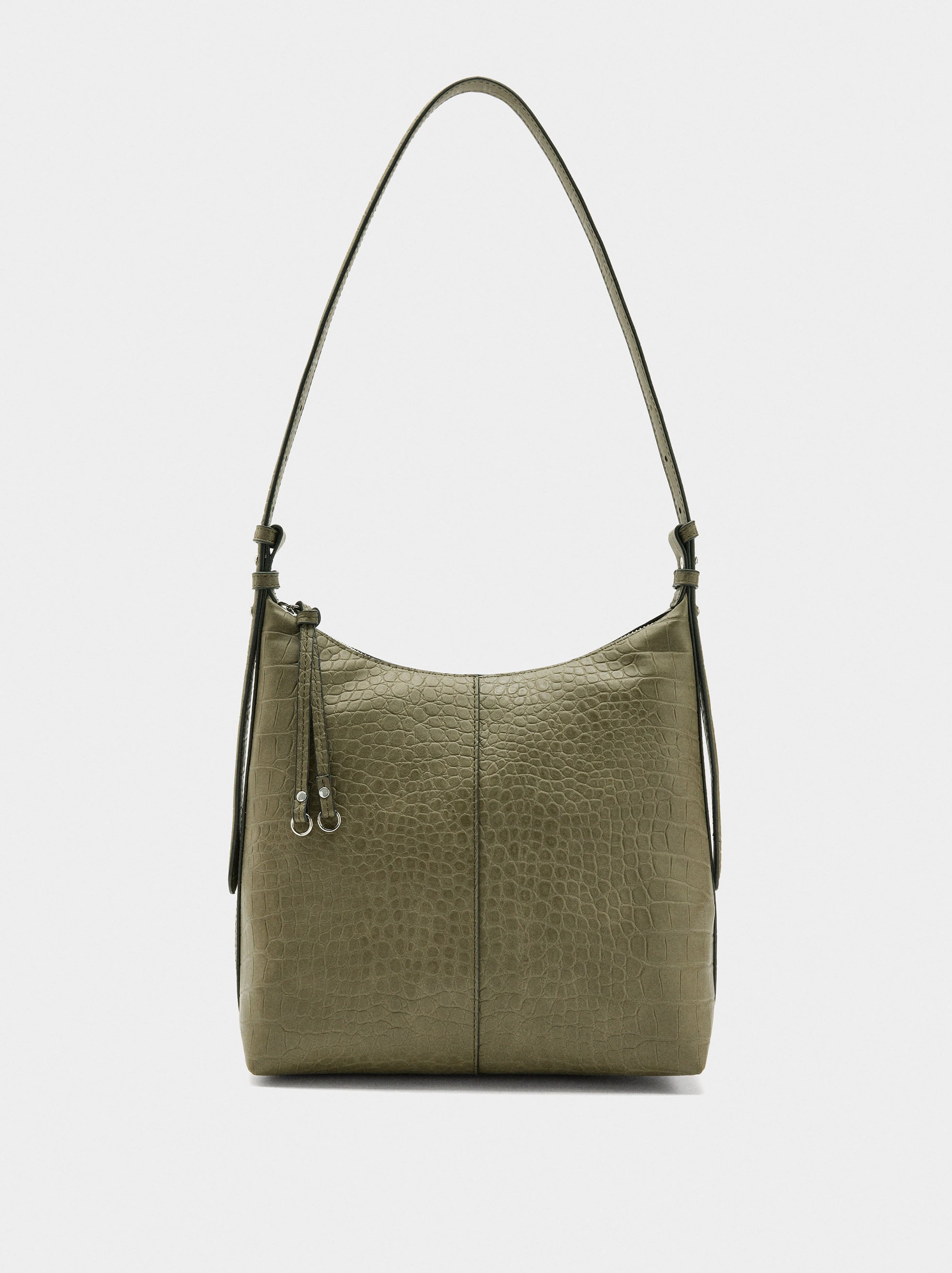 Bolso De Hombro Con Grabado Animal