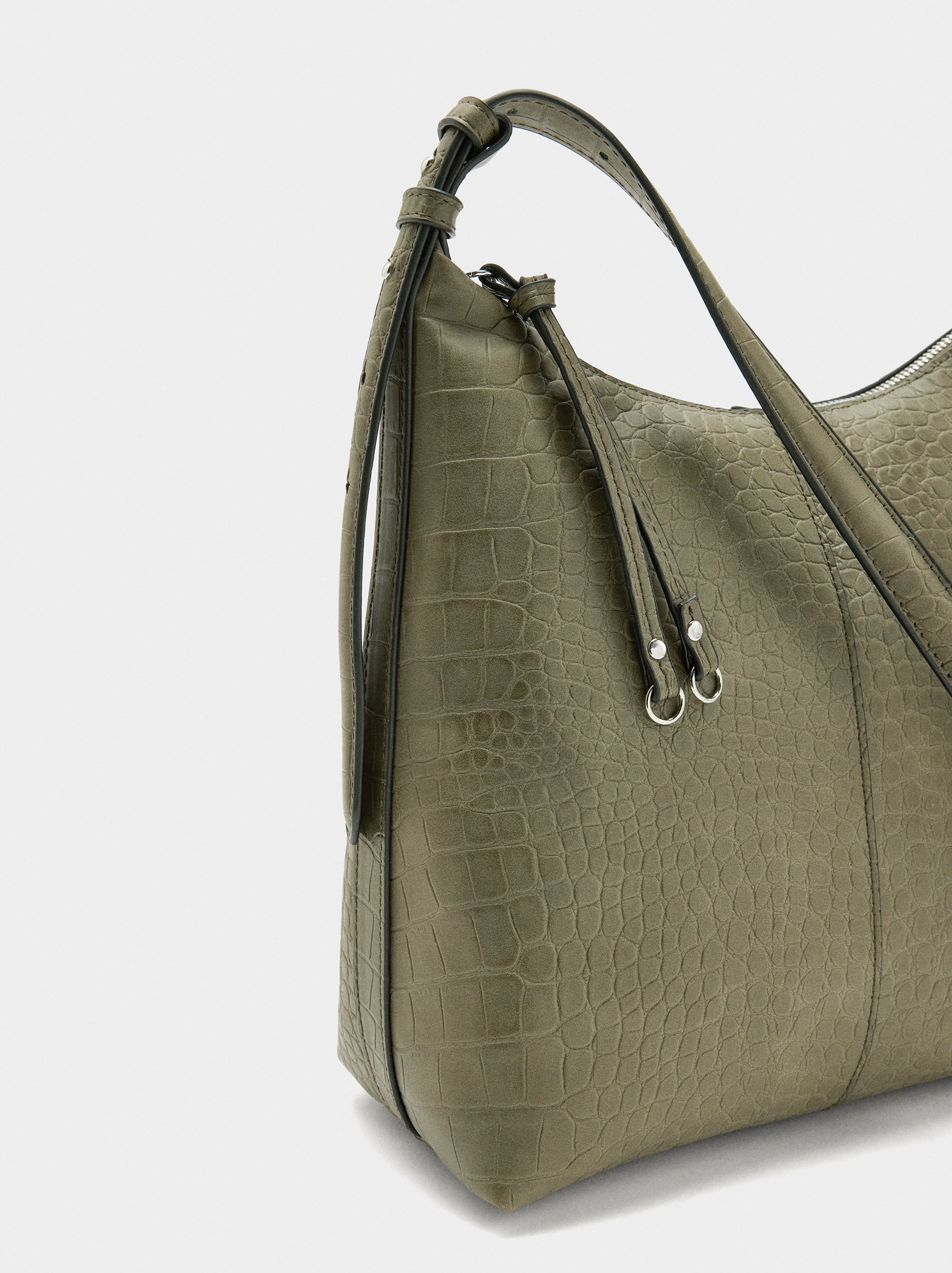 Bolso De Hombro Con Grabado Animal