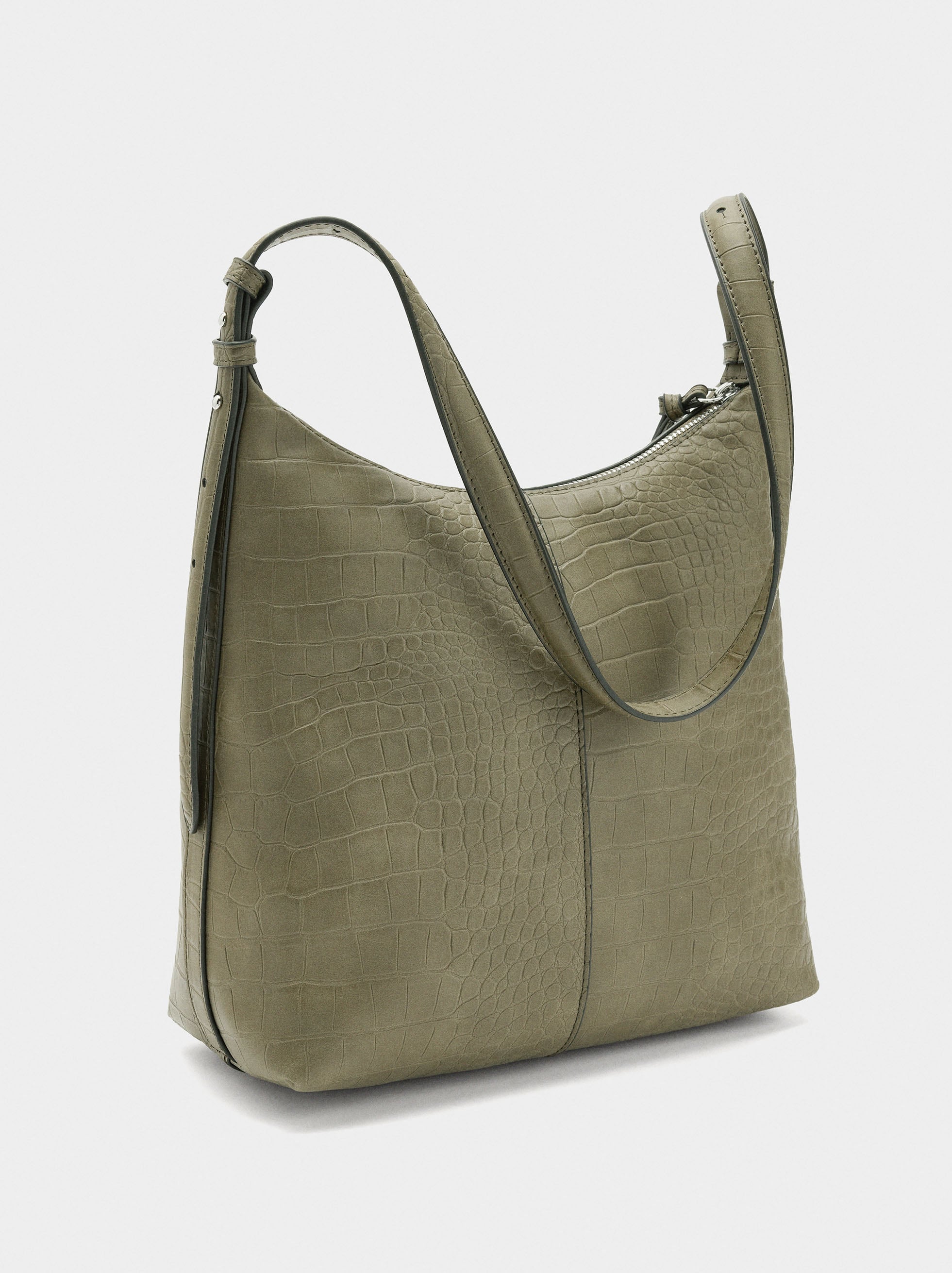 Bolso De Hombro Con Grabado Animal