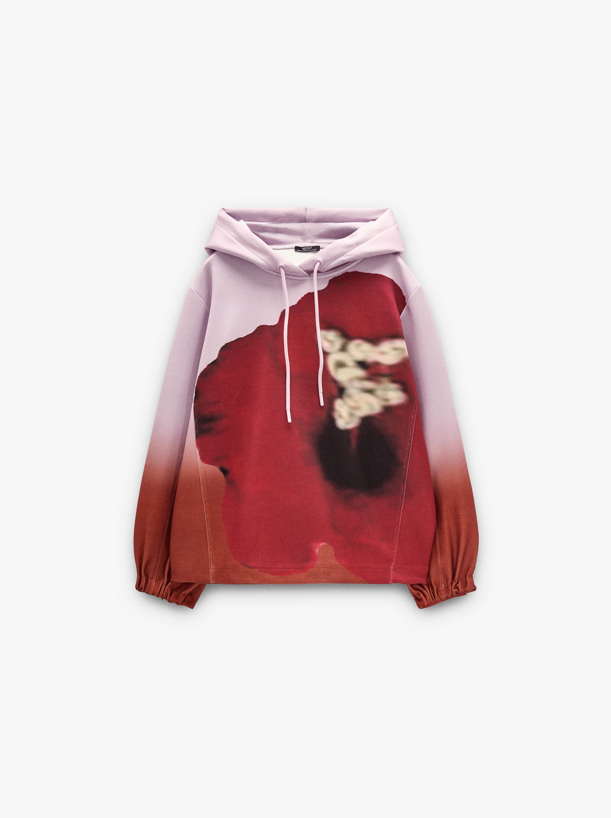 Sudadera Con Flor Estampada