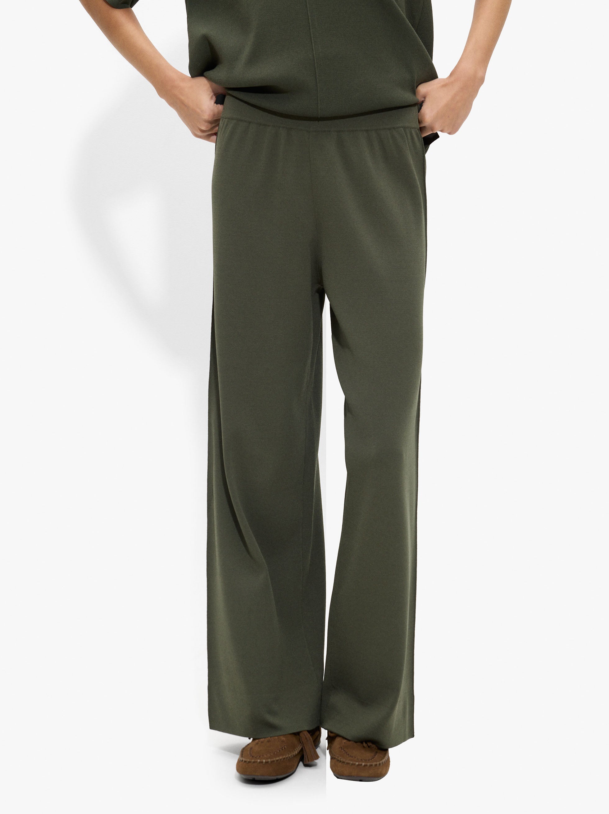 Pantalón De Punto Cintura Elástica