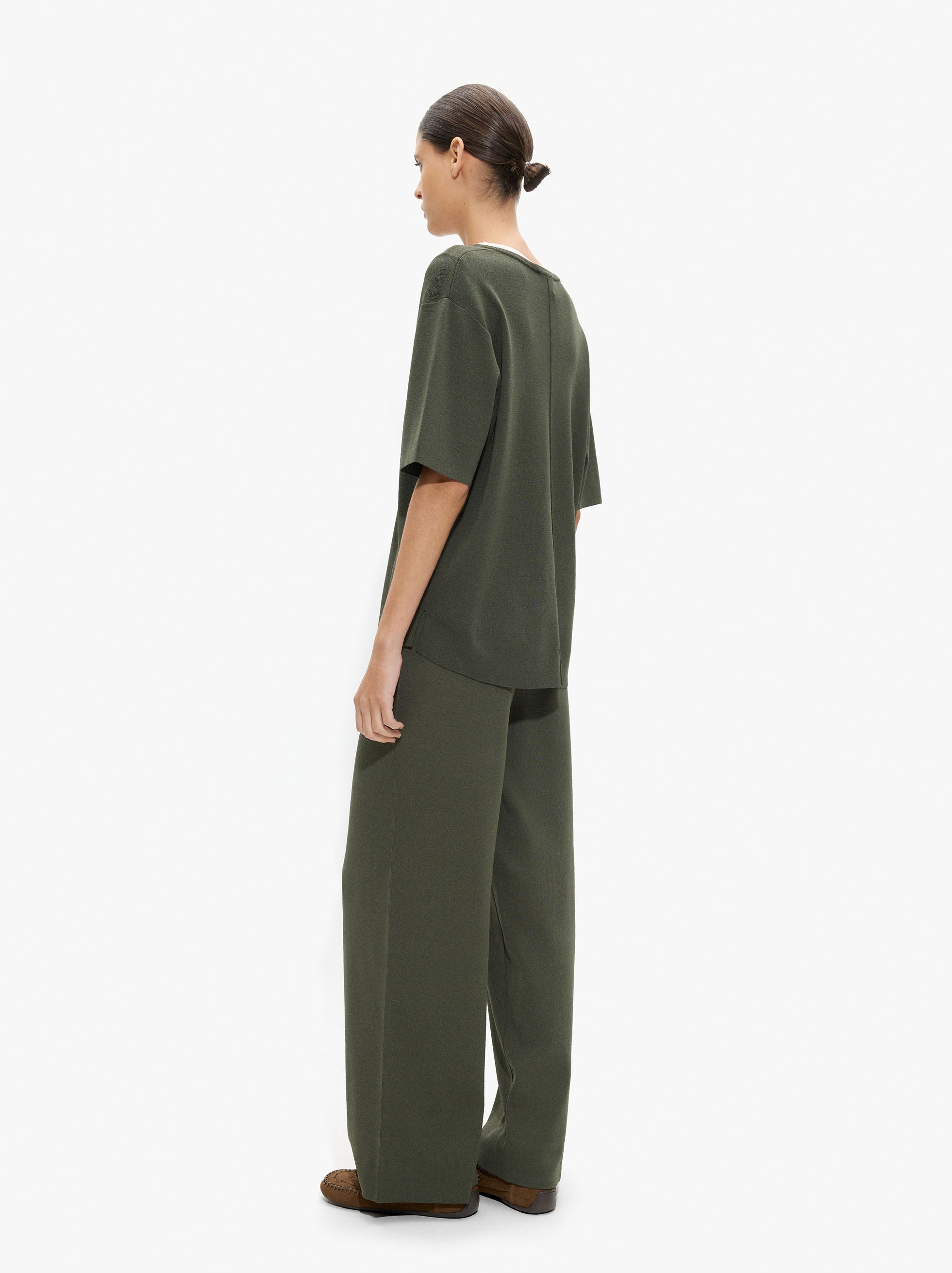 Pantalón De Punto Cintura Elástica