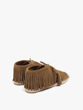Zapatos De Piel Con Flecos Y Yute