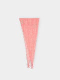 Pañuelo Triangular Estampado Con Abalorios
