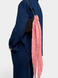 Pañuelo Triangular Estampado Con Abalorios