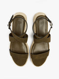 Sandalias De Plataforma Con Hebilla