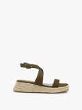 Sandalias De Plataforma Con Hebilla