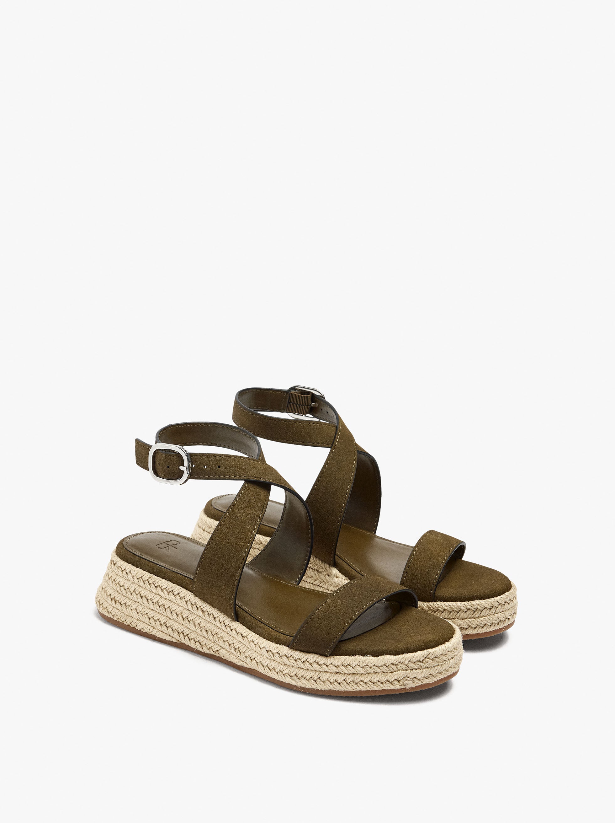 Sandalias De Plataforma Con Hebilla