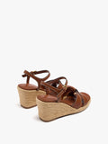 Sandalias De Cuña Con Tiras