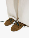 Mocasines De Piel Con Doble Cordón