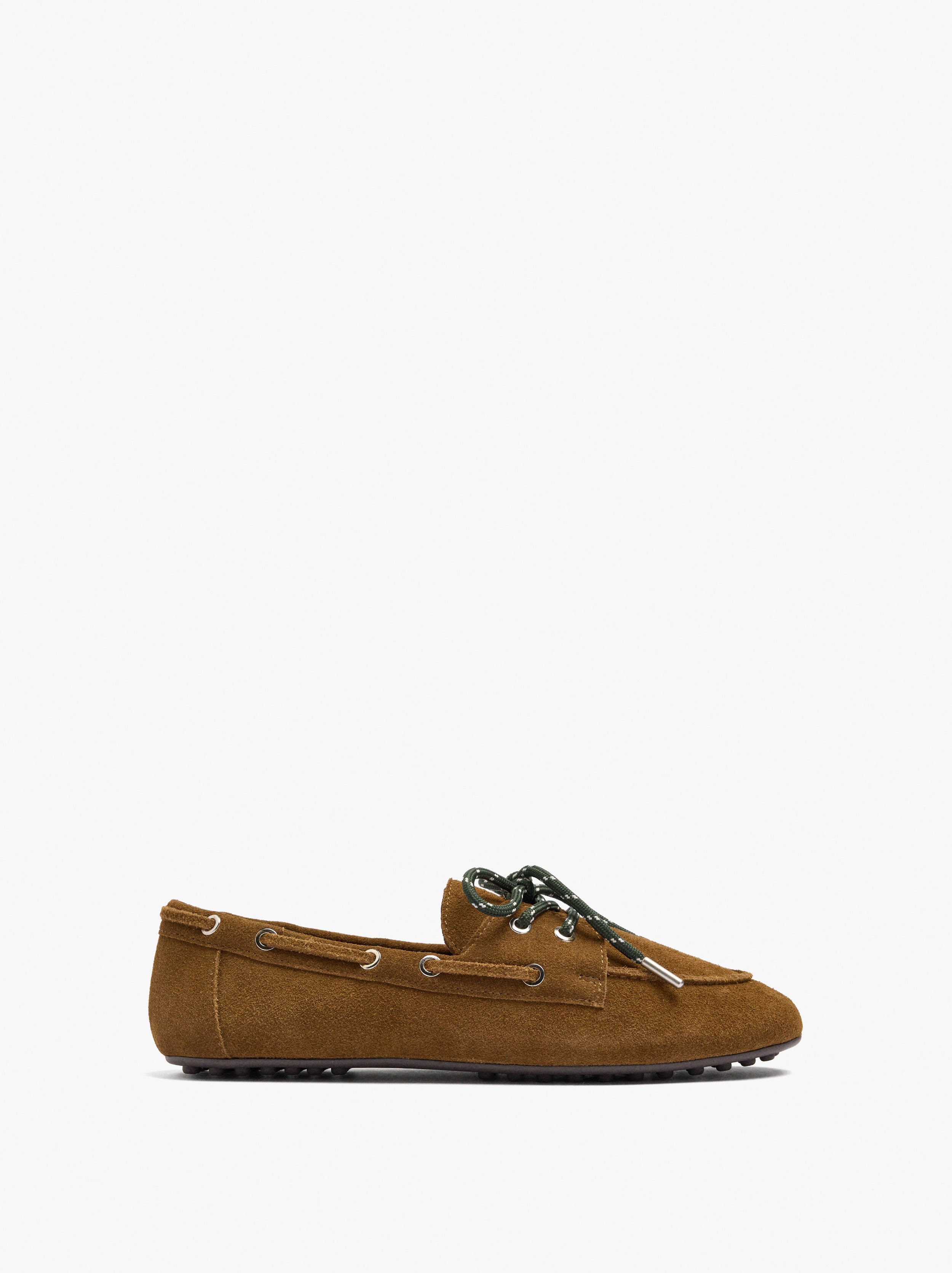 Mocasines De Piel Con Doble Cordón