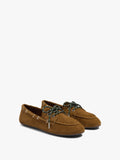 Mocasines De Piel Con Doble Cordón