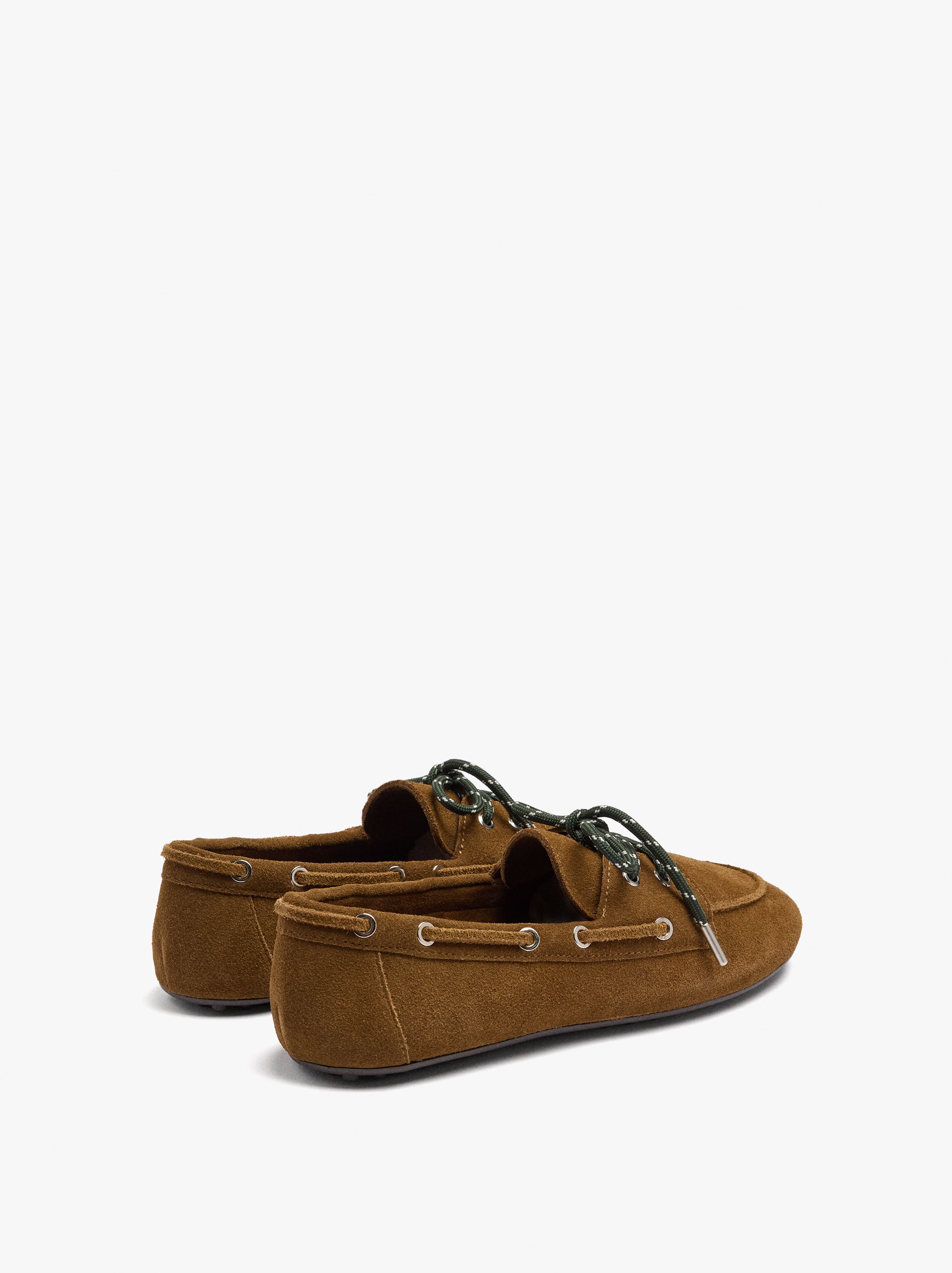 Mocasines De Piel Con Doble Cordón