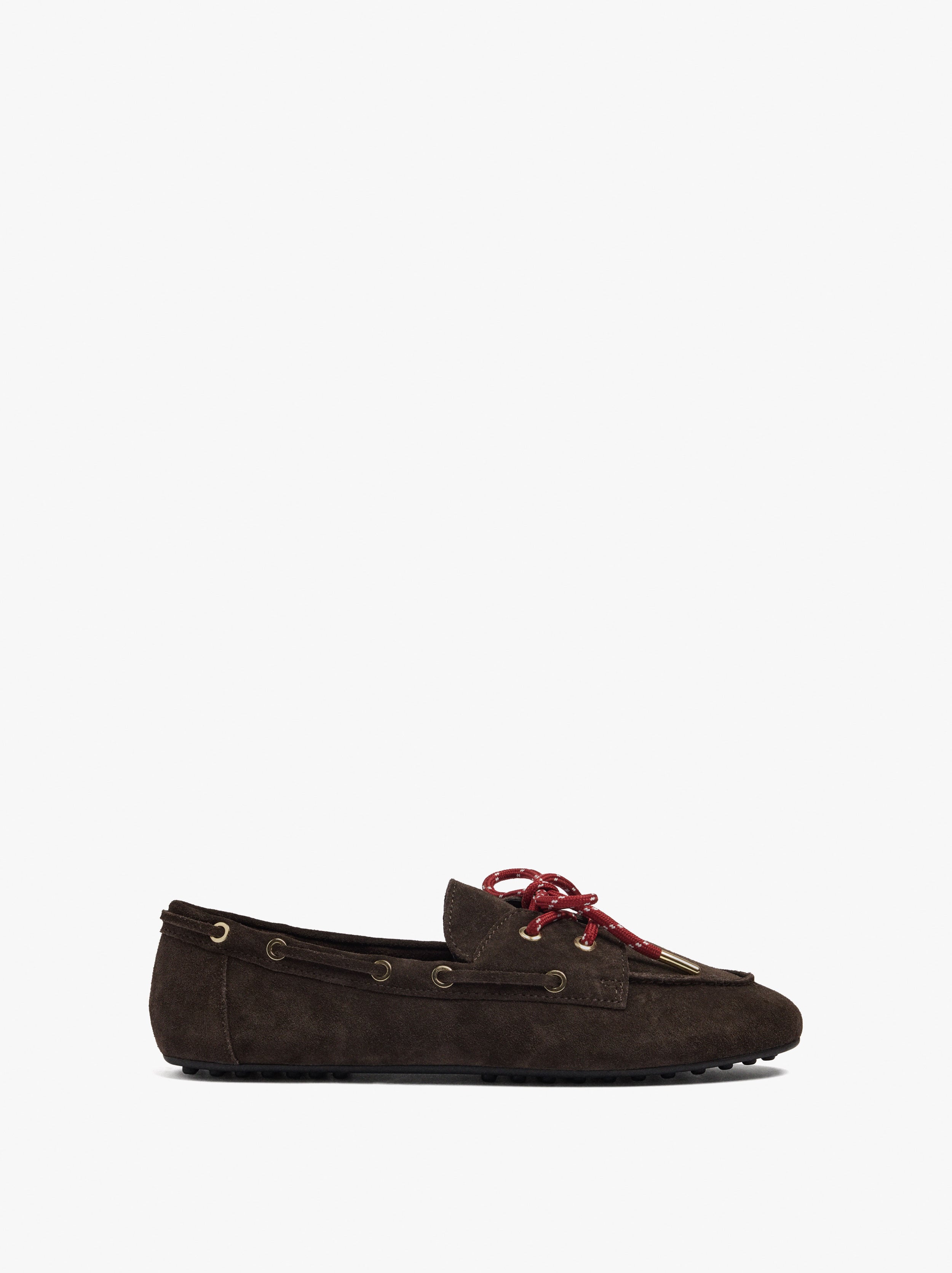Mocasines De Piel Con Doble Cordón