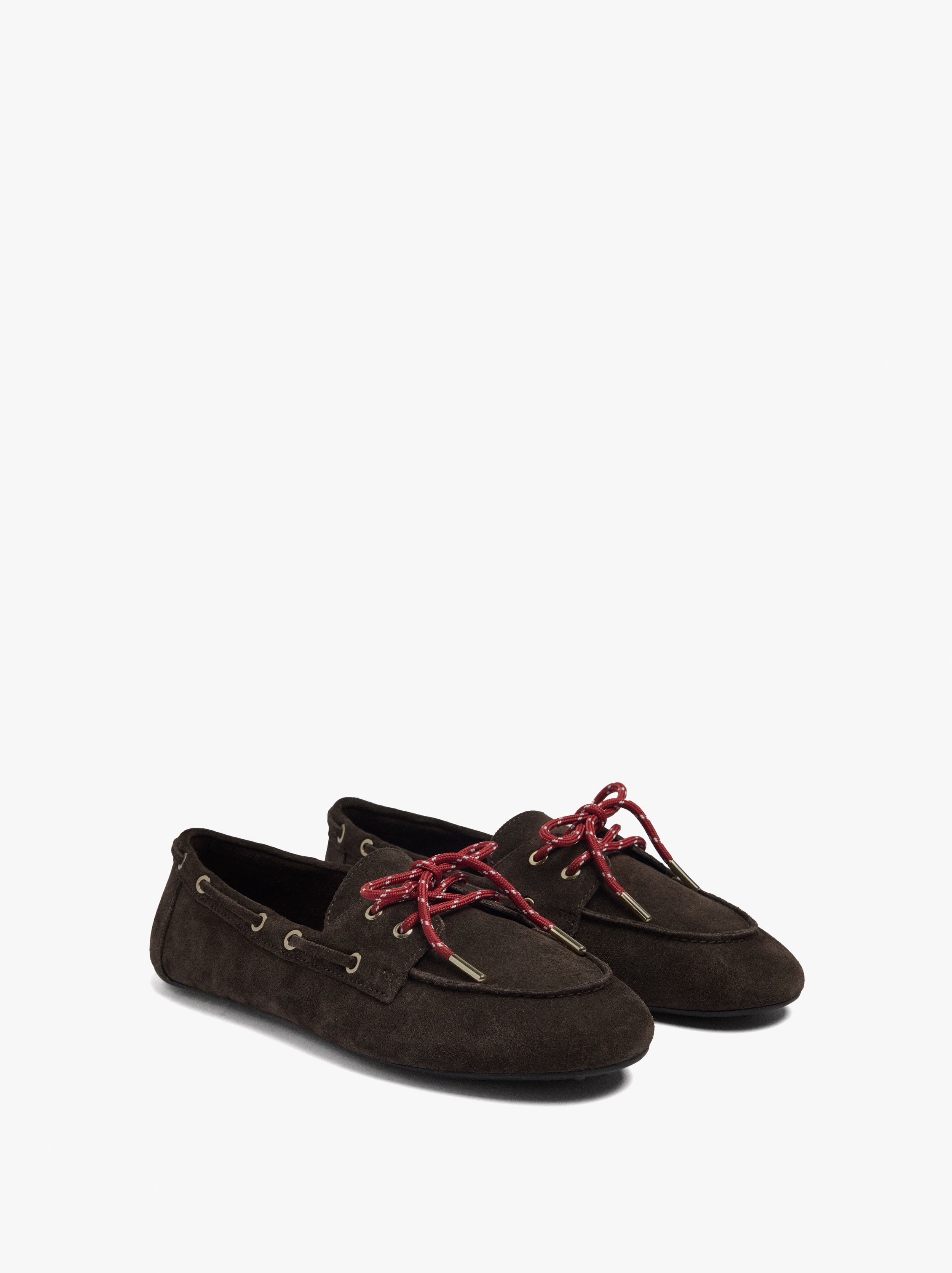 Mocasines De Piel Con Doble Cordón
