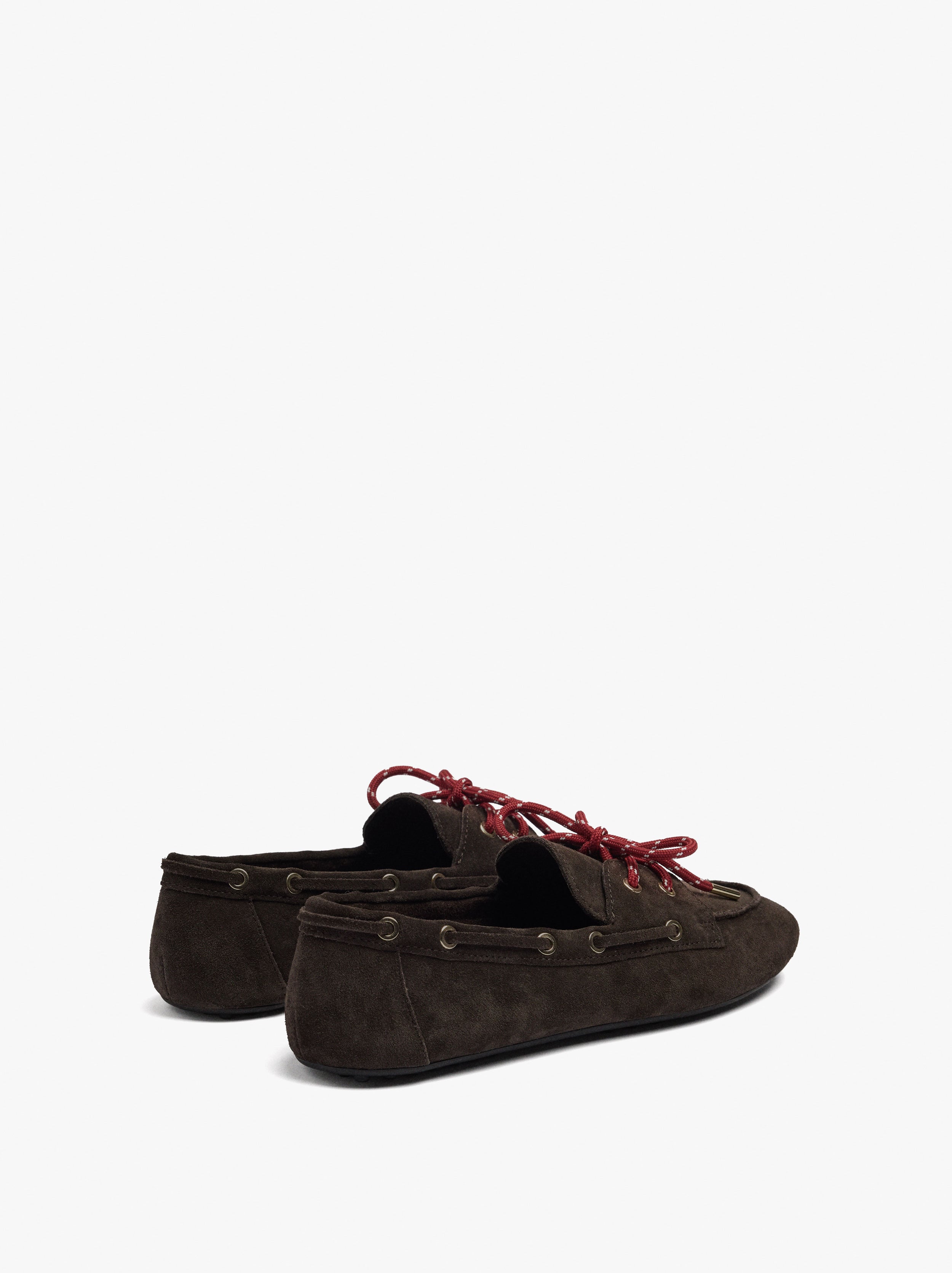Mocasines De Piel Con Doble Cordón