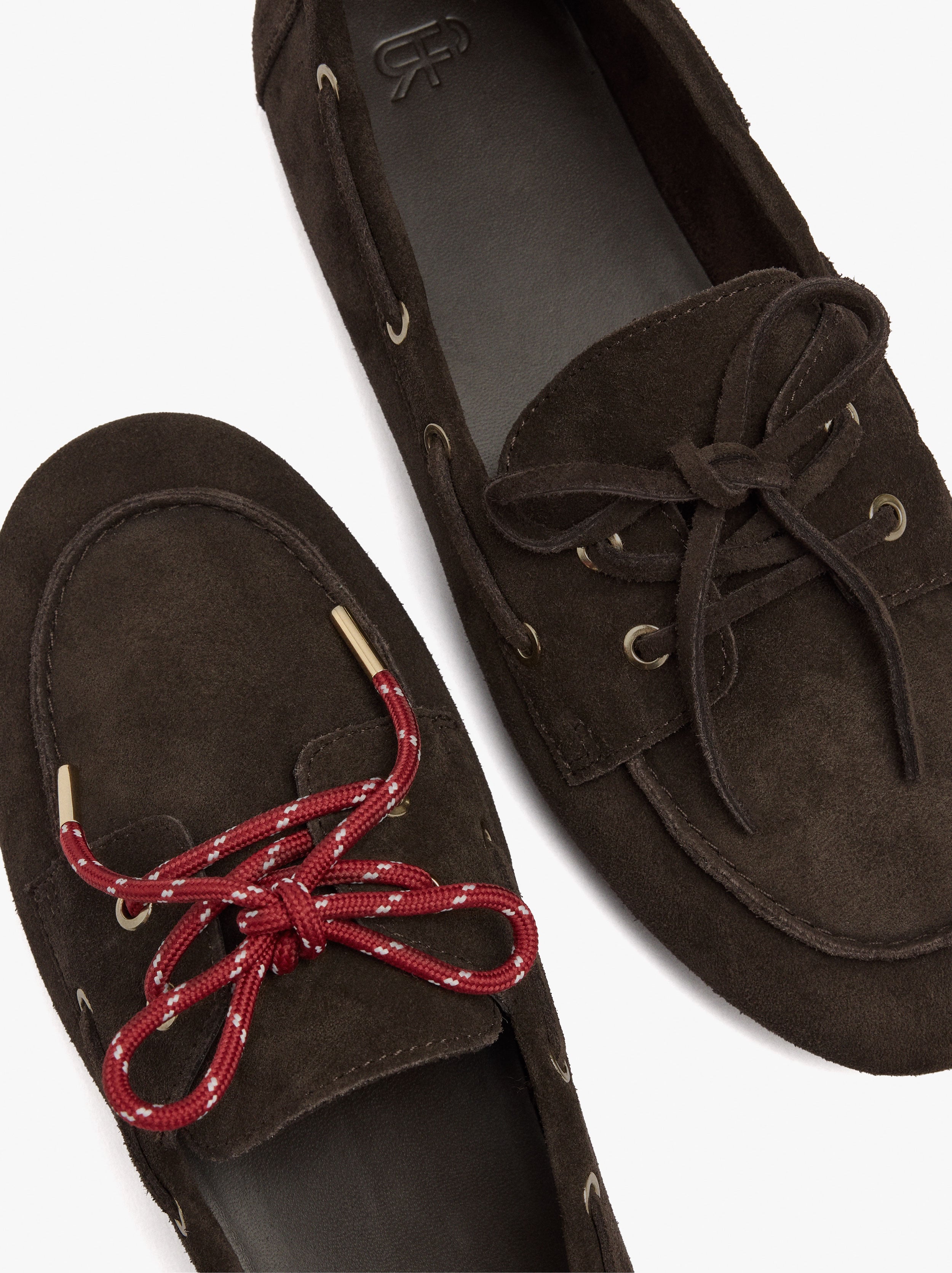 Mocasines De Piel Con Doble Cordón