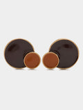 Pendientes Redondos Con Esmalte