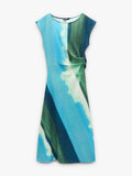 Vestido Midi Con Drapeado