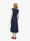 Vestido Midi Con Drapeado