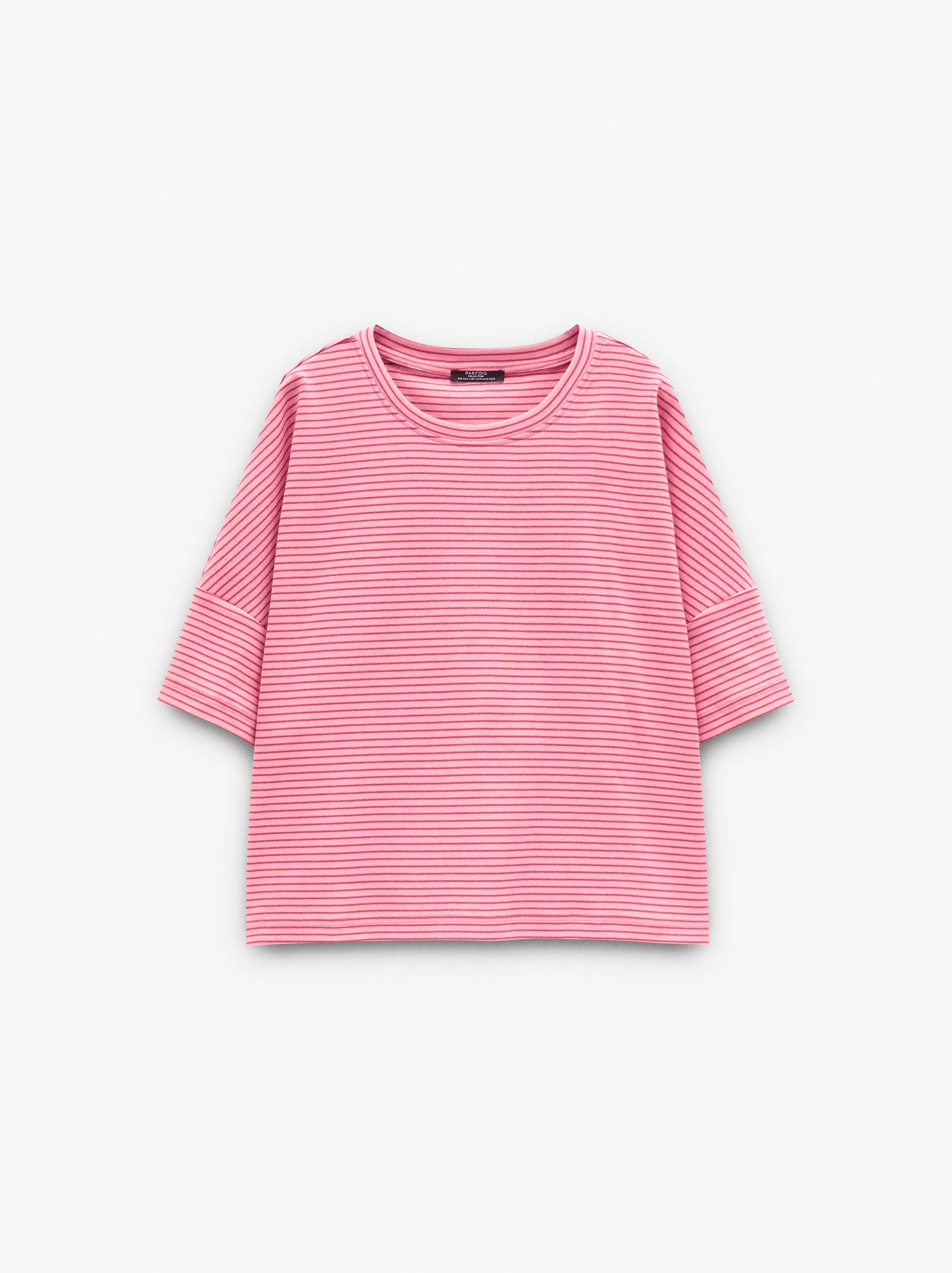 Camiseta De Algodón Con Rayas