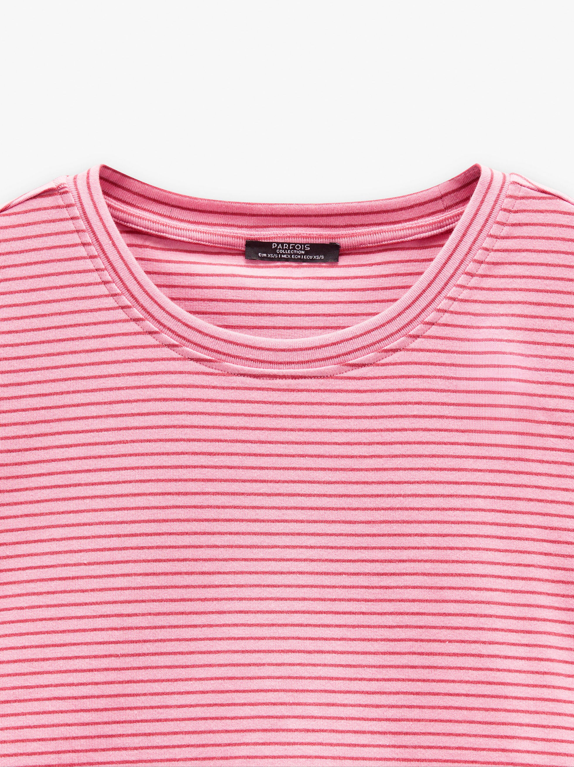 Camiseta De Algodón Con Rayas