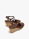 Sandalias De Cuña Con T-Bar