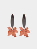 Pendientes Maxi Flor Con Esmalte
