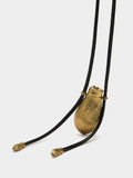 Collar De Cordón Con Bolsillo Rayado