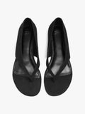Sandalias Planas De Piel Estilo Thong
