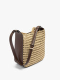 Bolso De Hombro Con Efecto Rafia Y Bolsa Extraíble
