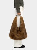 Bolso Hobo Efecto Pelo