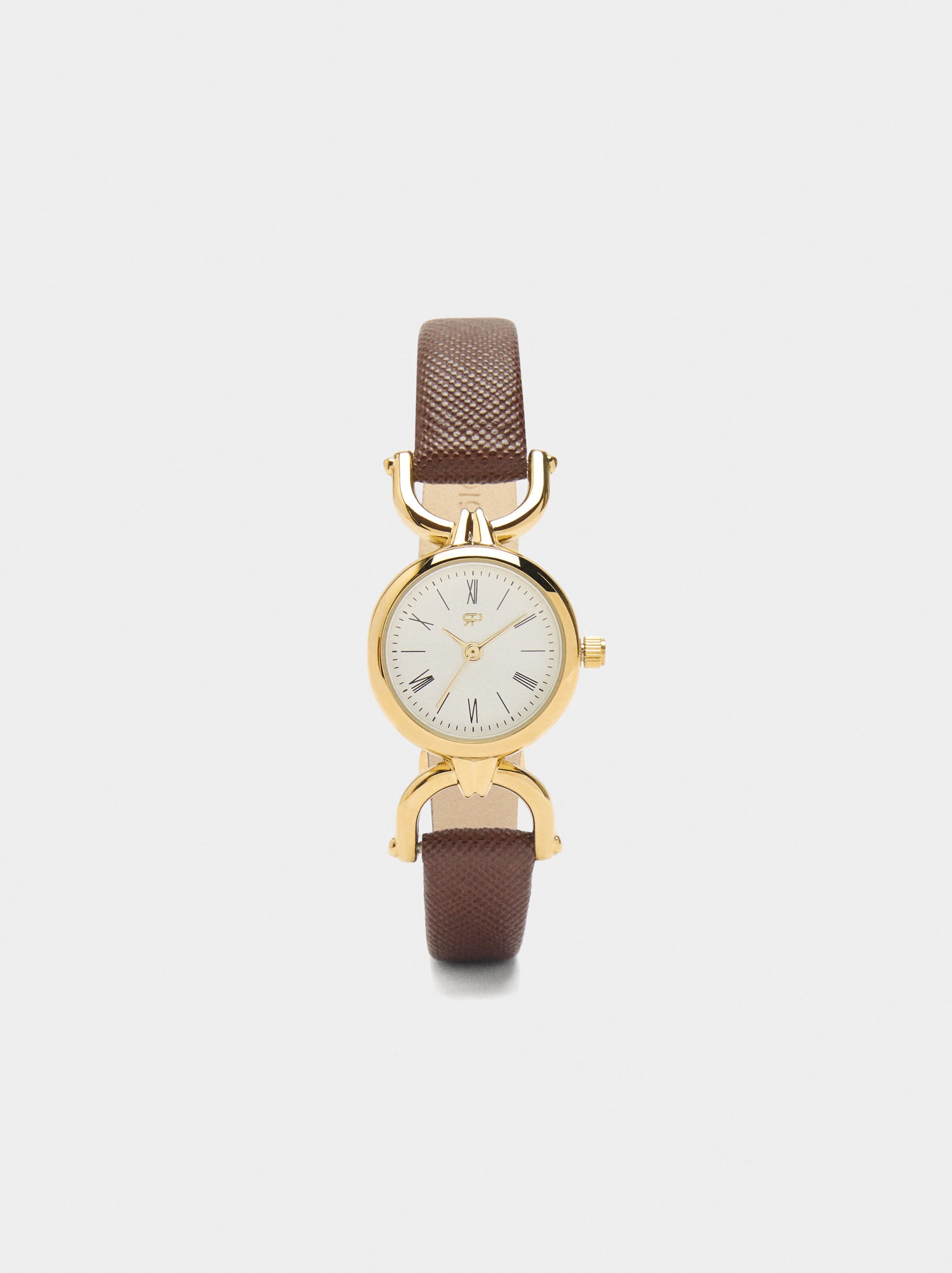 Reloj Redondo Pulsera Con Textura