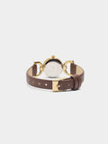 Reloj Redondo Pulsera Con Textura
