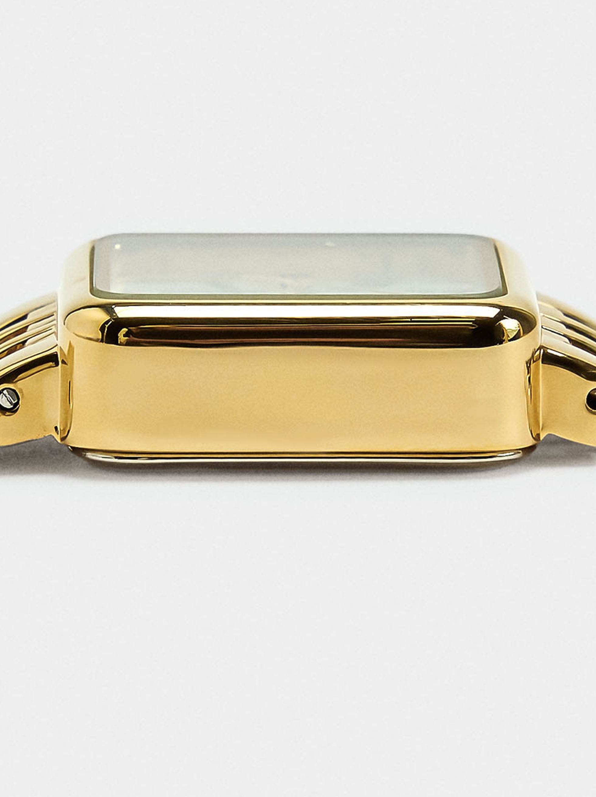 Reloj Cuadrado Con Pulsera De Acero Inoxidable